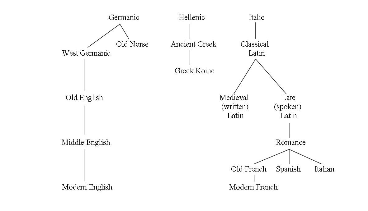Diagram of Some Indo-European Languages